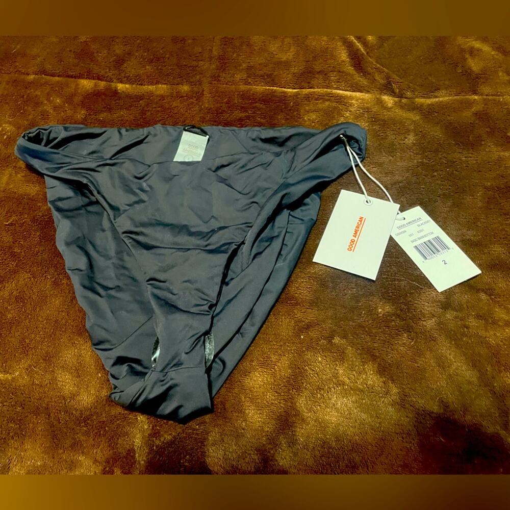 Good American NWT black swim bottoms bikini NWT